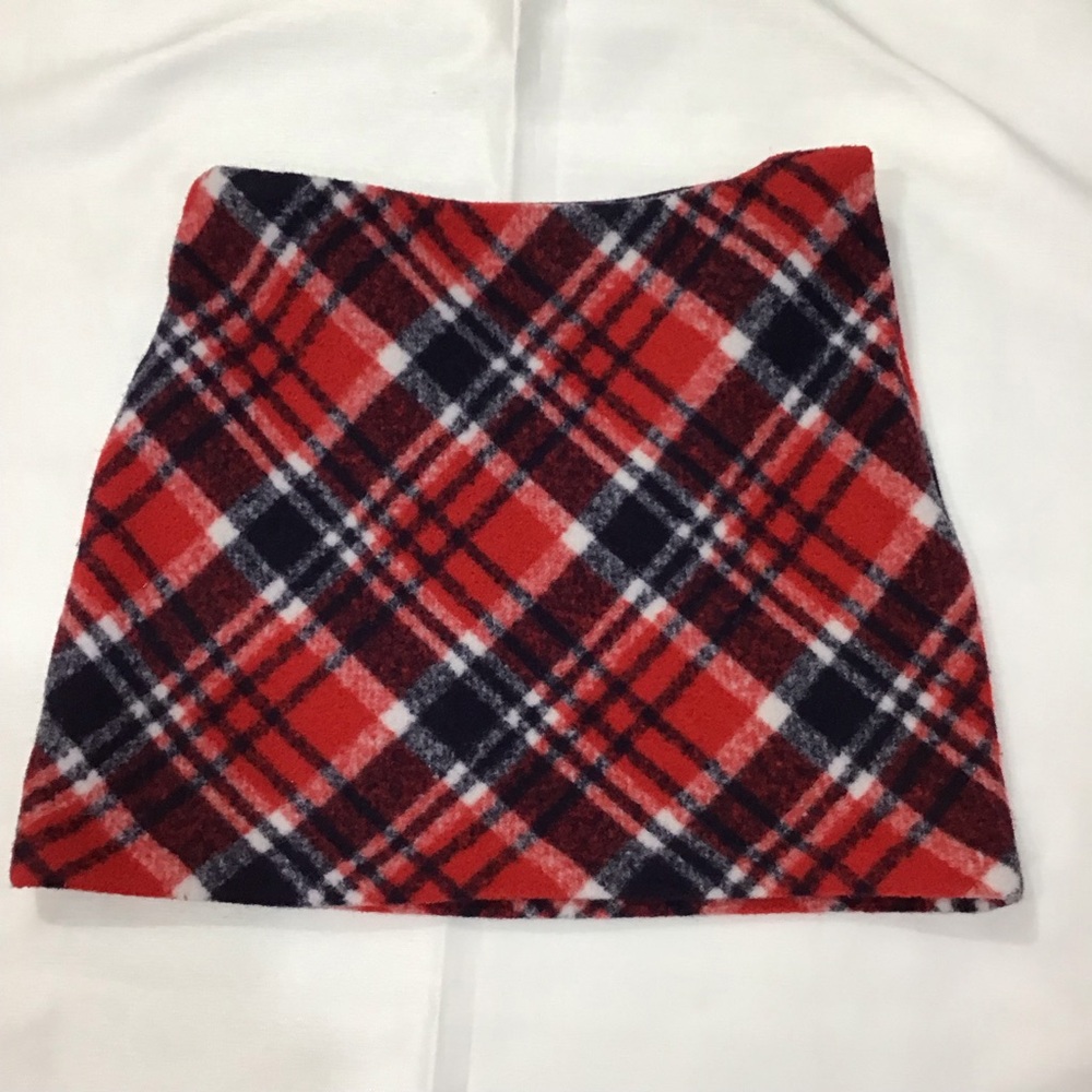 Forever 21 Red and Black Plaid Mini Skirt